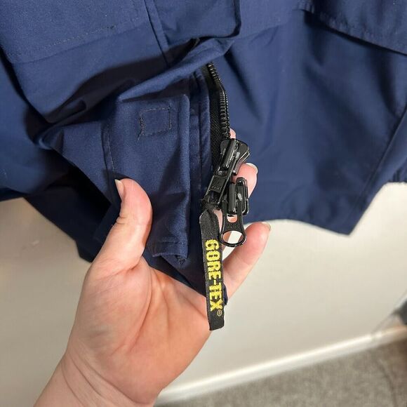 VTG Propper GoreTex Foul Weather Jacket Coat Mens M Long USA Navy Coast Guard - Picture 8 of 10